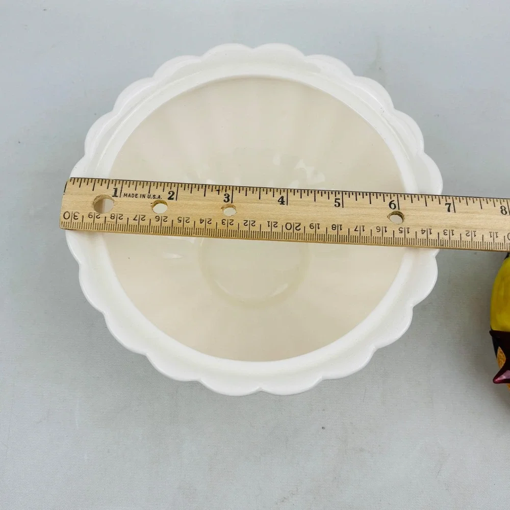 Fitz and Floyd Della‎ Robbia Lidded Candy Dish Box and Lid Fruit Bows Vintage